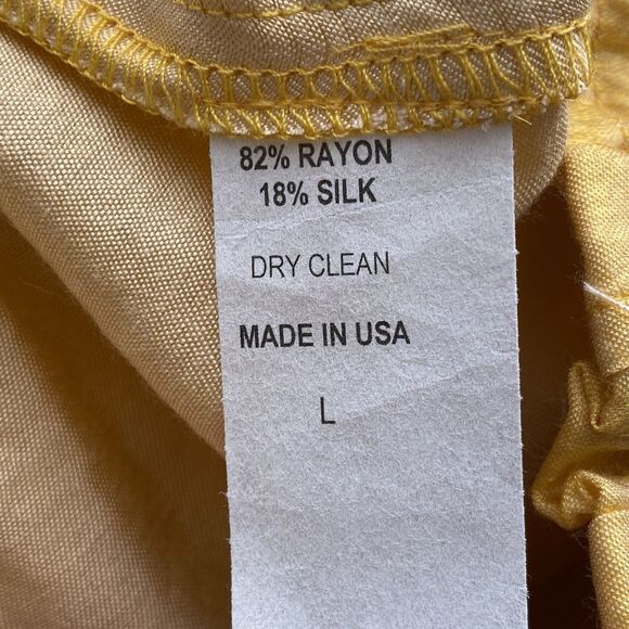 NWOT Jen's Pirate Booty Golden Sun Silk Blend Blouse/ Wide Leg Set Size Large - Picture 14 of 16